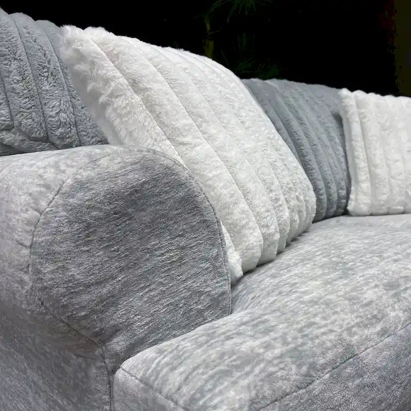 Roundhill Oasis 2-teiliges Wohnzimmer-Set, Sofa und Zweisitzer
