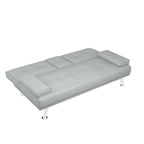 Funktionales Schlafsofa, Klappsofa, Klappbett, Leder