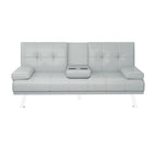 Funktionales Schlafsofa, Klappsofa, Klappbett, Leder