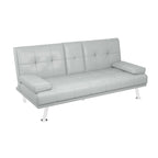 Funktionales Schlafsofa, Klappsofa, Klappbett, Leder