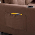 Canapé futon Oaks Aura rembourré avec couchage escamotable, canapé deux places capitonné pliable avec porte-gobelet, choix de couleurs